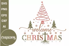 Farmhouse Christmas SVG Design | Christmas SVG Design Product Image 3