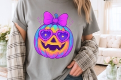 Iridescent Pumpkin PNG, Coquette Pumpkin Png, Coquette Png. Product Image 3