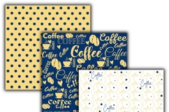 coffee digital papers, Coffee pattern, Coffee printables. Product Image 2