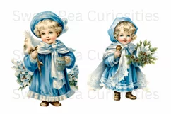 Christmas, Girls, Elements, Clipart, Ephemera, PNG Product Image 3