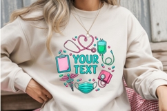 Custom Nurse PNG, Personalized Nurse Sublimation Design, Product Image 3