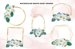 Watercolor Daisy Gold Frames Product Image 3
