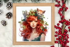 Fairy Christmas Sublimation Clipart, Fairy Christmas PNG Product Image 3