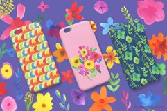 Abstract art therapy art Digital Paper Set - Scrapbook Paper Product Image 3