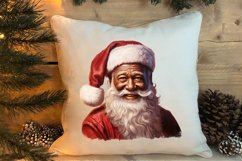 Vintage Black Santa Claus Sublimation Clipart, Santa PNG Product Image 3