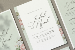 beautiful wedding card invitation set with roses flower Product Image 3