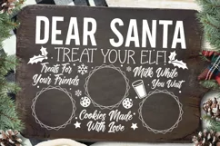 Dear santa treat your elf! cookies made with love milk while Product Image 2