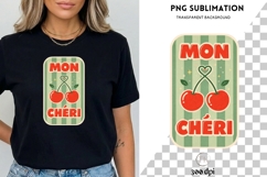 Mon Chéri PNG | Cherry Love Design | Cute Retro Cherry Product Image 3