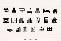 Real Estate Icons SVG Bundle, 40 House &amp; Property Icons Product Image 3