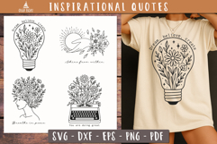 Inspirational Floral Quote Motivational Bundle Product Image 3