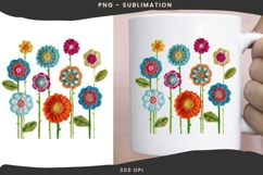 Crochet flowers png design for T-shirts Product Image 3