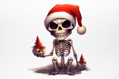 Christmas Skeleton Sublimation PNG Product Image 3