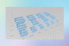 Square Square 2 Earring Clay Cutter - Cookie Cutter STL File Product Image 3