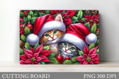 Christmas Cats Cutting Board. Christmas Cutting Board Design Product Image 1