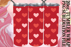 Bright Days 20oz tumbler wrap, Valentine's Pattern Product Image 1