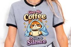 Give Me Coffee Or Give Me Silence Funny Grumpy Cat Coffee Product Image 3