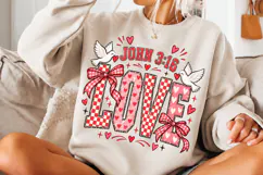 4 Valentine Jesus Love Shirt PNG Designs, 4 Christian Valent Product Image 3