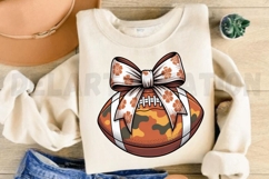 Coquette Football PNG, Football Clipart Design Product Image 3