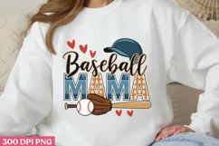 Baseball Mama PNG, Baseball Mama Sublimation PNG Product Image 3
