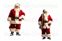 Christmas, Santa, Ephemera, PNG, Junk Journal, clipart Product Image 3