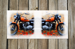 Motorcycle &amp; flowers | sublimation bike Mug design bundle Product Image 3