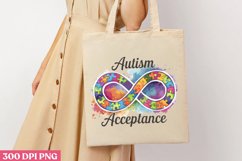Autism Acceptance PNG, Autism Sublimation PNG Product Image 3