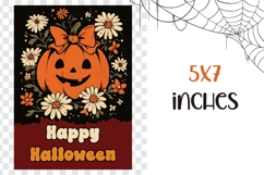 Happy Halloween Greeting Card, Halloween Pumpkin Card Product Image 3
