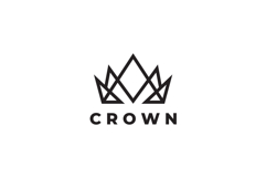 Abstract Crown Logo Design Vector Illustration Product Image 3