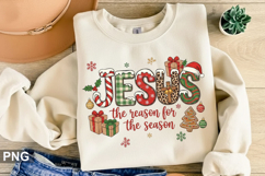 Jesus the reason for the Sublimation - Christmas PNG Design Product Image 2