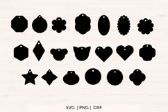 Gift Tag SVG Bundle | 40 Blank Printable Tags, PNG DXF Product Image 3
