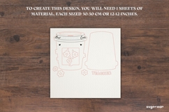 Cup Note Pad Holder Laser Cut | Glowforge | Gift Product Image 2