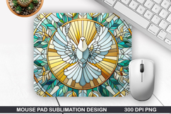 Dove Mouse Pad Sublimation, Jesus Mouse Pad PNG Design Product Image 1