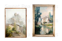 Vintage, painting, flowers, Ephemera, PNG, Clipart Product Image 3