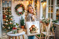 Cingerbread Man Family digital paper, background clipart Product Image 3