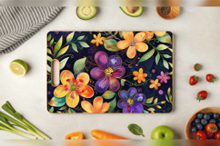 Magical Dreamy Flowers Cutting Boards sublimation Design Product Image 3