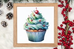 Christmas Cupcake Collection, Christmas Cupcake Clipart Product Image 3