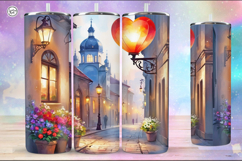 Summer Night Tumbler Sublimation, 20 oz Tumbler Wrap Product Image 4