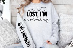 i&#039;m not lost, i&#039;m exploring sleeve SVG PNG Product Image 3