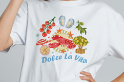 Dolce Vita Italian Summer Clipart Bundle, Amalfi Coast PNG Product Image 2