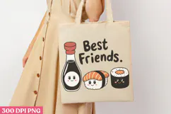 Best friend PNG, Sushi Sublimation PNG Product Image 1
