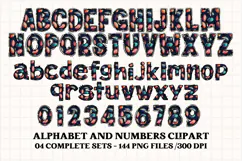 Football Alphabet clipart, soccer american letters doodle Product Image 3