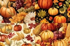 Harvest Season Seamless Patterns, Fall Seamless Patterns, Pumpkin Patch Seamless Background, Harvest Seamless Pattern, 300DPI