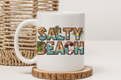 Salty Beach Summer PNG, Retro Ocean Sublimation Design Product Image 3