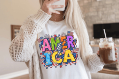 Retro America Thunder PNG T-Shirt|4th of July PNG Sublimatio Product Image 9