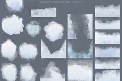 Blue Watercolor Overlays, Soft Watercolor Backgrounds Product Image 3