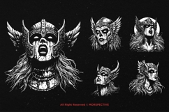 10 Bundle Dark Art Valkyrei Women Mythology Warrior Knight Product Image 5