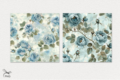 Floral digital paper, background clipart Product Image 3