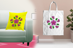 Pink Petal Swirl Three Size Embroidery Design Product Image 3