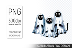 Cute Halloween Boo, Halloween Sublimation Clipart PNG Product Image 1