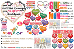 Mother's Day PNG, She is Mom PNG, Faux Yarn Mama PNG, Mother Product Image 10